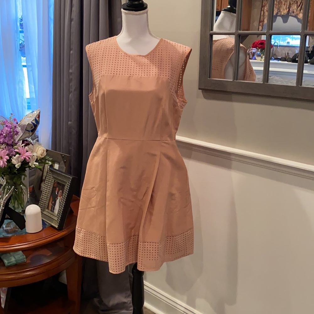 Pale pink jcrew dress with pockets